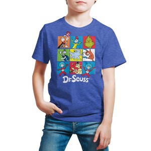 Boys' - Dr. Seuss - Character Grid Short Sleeve Graphic T-Shirt - 1 of 4