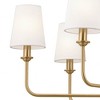 Kichler Lighting Pallas 8 - Light Chandelier in  Brushed Natural Brass - 3 of 4