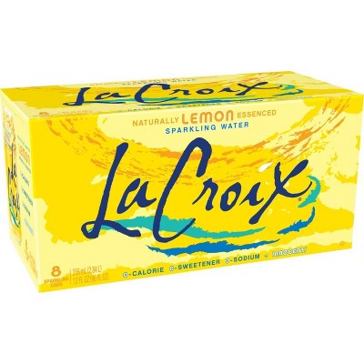 LaCroix Sparkling Water Lemon - 8pk/12 fl oz Cans