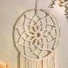 Aoibox Large Boho Macrame Dream Catcher Wall Hanging with 5 Woven Feather Tassels for Bedroom Decor - 4 of 4