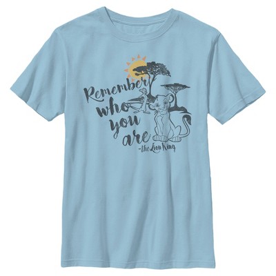 Boy's Lion King Simba Never Forget Who You Are T-shirt : Target