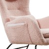 Vatros Rocking Chair Nursery Chair Modern Rocking Chair with High Backrest - 4 of 4