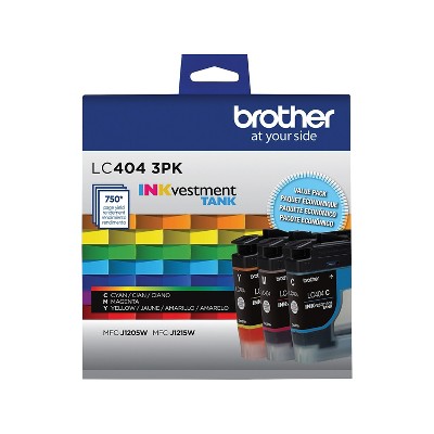 Brother LC4043PKS Cyan/Magenta/Yellow Standard Yield Ink Cartridges 3/Pack
