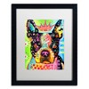 Trademark Fine Art -Dean Russo 'Boston Terrier Crowned' Matted Framed Art - 2 of 4