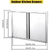 36" x 24" BBQ Access Double Door Outdoor Kitchen Island Stainless Steel Cabinet - 2 of 4