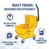 26-Quart Commercial Mop Bucket with Side-Press Wringer - Heavy-Duty Polypropylene Construction with Non-Marking Casters - 2 of 4
