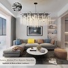 BAOURE 23.62in Black Tree Branch Chandelier, Modern Crystal Chandelier , High Ceiling Pendant Lights for Living Room, Dining Room - 2 of 4