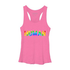Design By Human Pride Rainbow By BetterThanLife Racerback Tank Top - 1 of 2