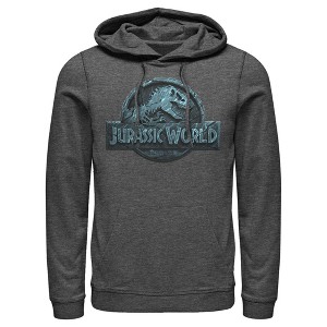 Men's Jurassic World Water Ripple Logo Pull Over Hoodie - 1 of 3