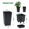 2 Pack Tall Planter with Drainage Holes＆Water Level Monitor＆Inner Bucket - 2 of 4