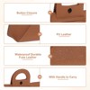Unique Bargains PU Leather Waterproof Multi-Function Eyeglass Case with handle 7.1" x 3.3" - 3 of 4