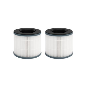 Nispira AP-T10 AP-T10FL 3-In-1 Activated Carbon True HEPA Filter Replacement For Homedics Air Purifier AP-T10-BK AP-T10-WT, 2 Pack - 1 of 4