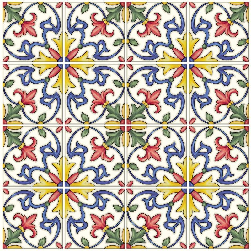 InHome Tuscan Tile Peel &#38; Stick Wallpaper Backsplash Tiles, 1 of 10