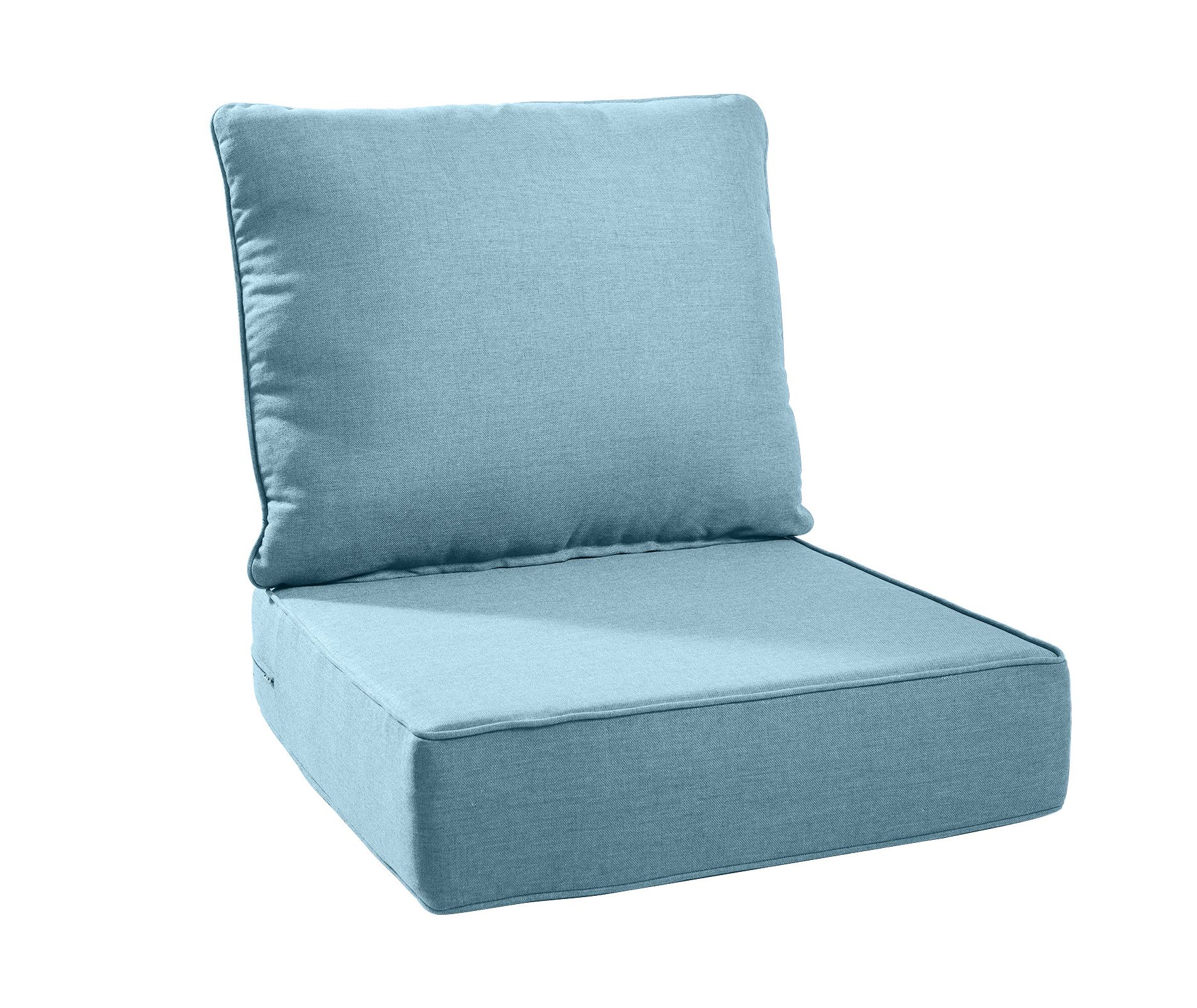 Buenhomino 6-inch Outdoor Cushion Set, 24"x24" Replacement Water Resistant Zippered Cushion for Chairs,8 Colors