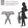 Whisen Folding Solid Wood Square Table - 3 of 4