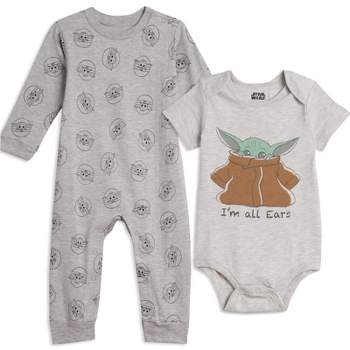 Star Wars Star Wars The Mandalorian The Child Baby Snap Coverall and Bodysuit Newborn to Infant 