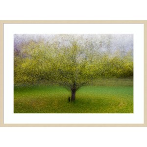 41" x 30" The Cat by The Tree by Arne Ostlund - Amanti Art: Impressionist Landscape & Animal Print - 1 of 4