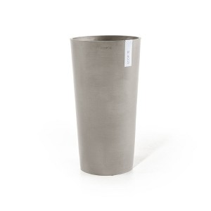 Ecopots Amsterdam Mid High Durable Modern Round Indoor/Outdoor Recycled-Based Composite Flower Pot Planter - 1 of 4