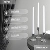 12 inch Taper Candles Set of 12 - Dripless and Smokeless Candle Unscented - Slow Burning Candle Sticks Are Perfect As Thanksgiving Taper Candles - 2 of 4