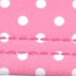 pink w/ white polka dot
