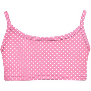 City Threads USA-Made Girls UPF 50+ Printed Bikini Swim Top - 1 of 4