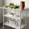 Flash Furniture Galvanized Under Shelf for Prep and Work Tables - Adjustable Lower Shelf for Stainless Steel Tables - 2 of 4