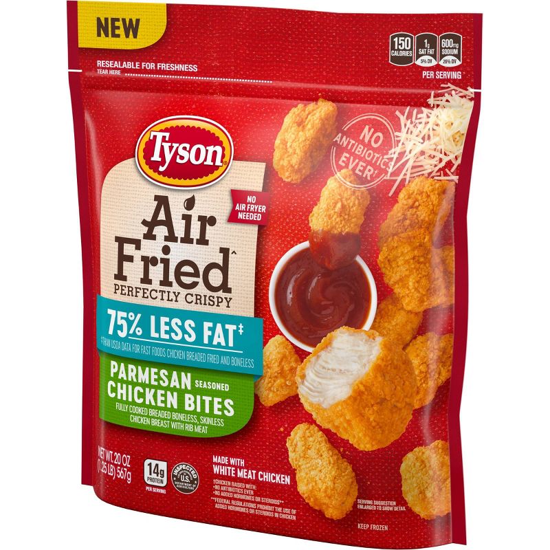 Tyson Air Fried Parmesan Chicken Bites - Frozen - 20oz, 4 of 8