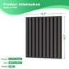 PVC Slat Wall Panel, 3D Fluted Textured Panel Black, Suitable for Kitchen, Living Room, and Home 3D Wall Panels - 2 of 4