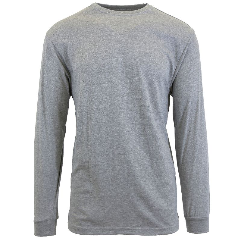 Galaxy By Harvic Men's Cotton-Blend Long Sleeve Crew Neck Tee, 1 of 3