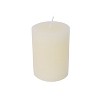Gulches Garden Decor: Set of 2 Rust/Black Industrial Lantern Columns with Candles - 3 of 4