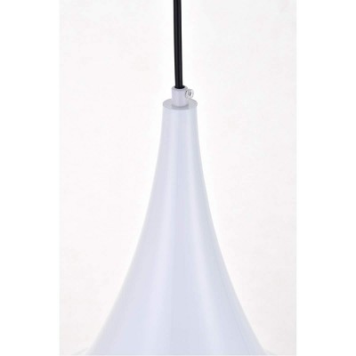 White Aluminum Contemporary Pendant Light