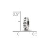 Black Bow Jewelry Sterling Silver Grooved Spacer Bead Charm, 2 x 8mm - 4 of 4