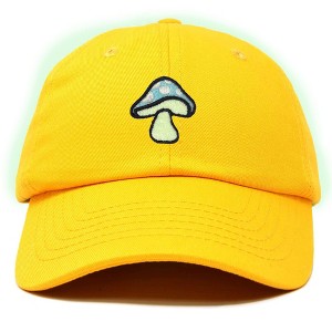 Dalix Mushroom Embroidered Fungi Magic Dad Hat Cotton Baseball Cap Adjustable Mens - 1 of 4