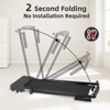PAGED Portable Treadmill, Foldable Walking Pad Treadmill with LED Display and Wheels, Exercise Equipment for Walking & Running, Max 300 LBS - 4 of 4