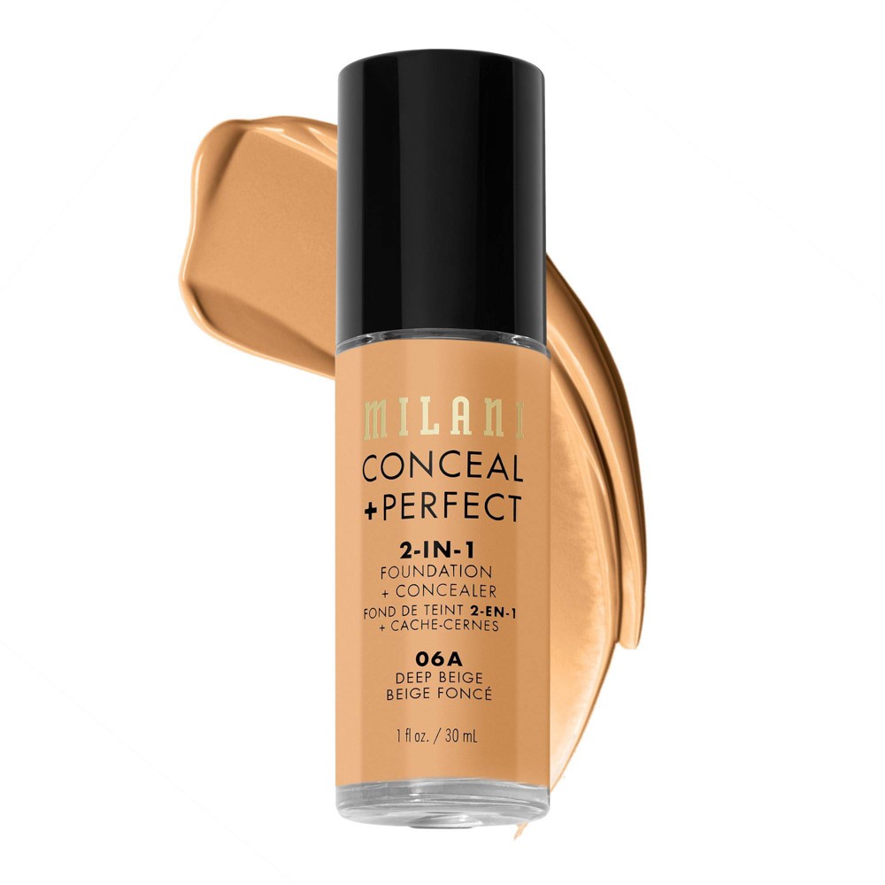 Photos - Foundation & Concealer Milani Conceal + Perfect 2-in-1 Foundation + Concealer - 06A Deep Beige - 1 fl oz 