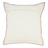 Saro Lifestyle Celena Collection Whip Stitched Flange Design Throw Pillow, White, 20"x20" - 2 of 3