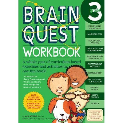 Brain Quest Workbook Grade 3 (Brain Quest) (Paperback) by Jan Meyer