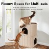FUKUMARU Cat House for Indoor Cats, 2-Storey Large Cat Bed, Felt Covered Cat Bed Cave - 2 of 3