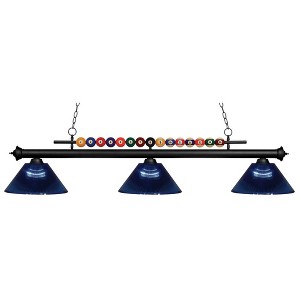 Z-Lite Shark 3 - Light Island Pendant Light in  Matte Black - 1 of 1
