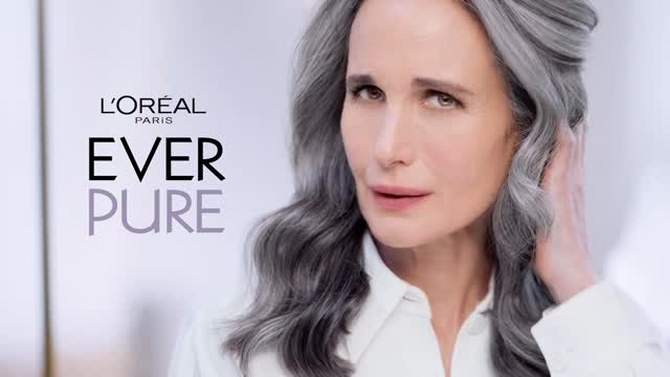 L&#39;Oreal Paris EverPure Silver Care Shampoo for Gray Hair - 8.5 fl oz, 2 of 13, play video
