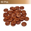 Unique Bargains Wooden DIY Craft Clothing Sewing Buttons 50 Pcs - 3 of 4