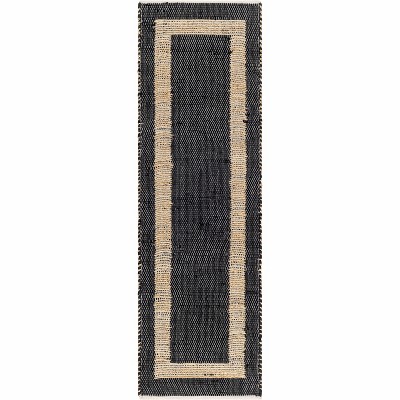 Hauteloom Ghita Recycled Black Jean Rug
