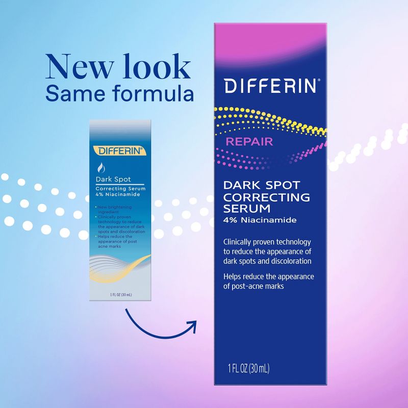 Differin Dark Spot Correcting Serum for Acne Prone Skin - 1 fl oz, 4 of 9