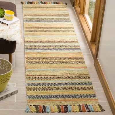 Montauk 27" Multicolor Cotton Flat Woven Runner Rug