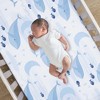 Lambs & Ivy Bubbles & Squirt 100% Cotton Whale/Ocean Fitted Crib/Toddler Sheet - 2 of 4