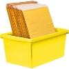 Storex Medium Classroom Storage Bin 16.75" x 11.87" x 8.28" Yellow (STX61484U06C) - 3 of 4