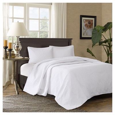 Margaux Bedspread Set (Queen) White 