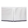 Bacati - MixNMatch Gray Band Crib/Toddler ruffles/skirt - 4 of 4
