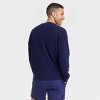 Men's Kindness Blooms Floral Print V-Neck Cardigan - Goodfellow & Co™ Navy Blue - 2 of 4