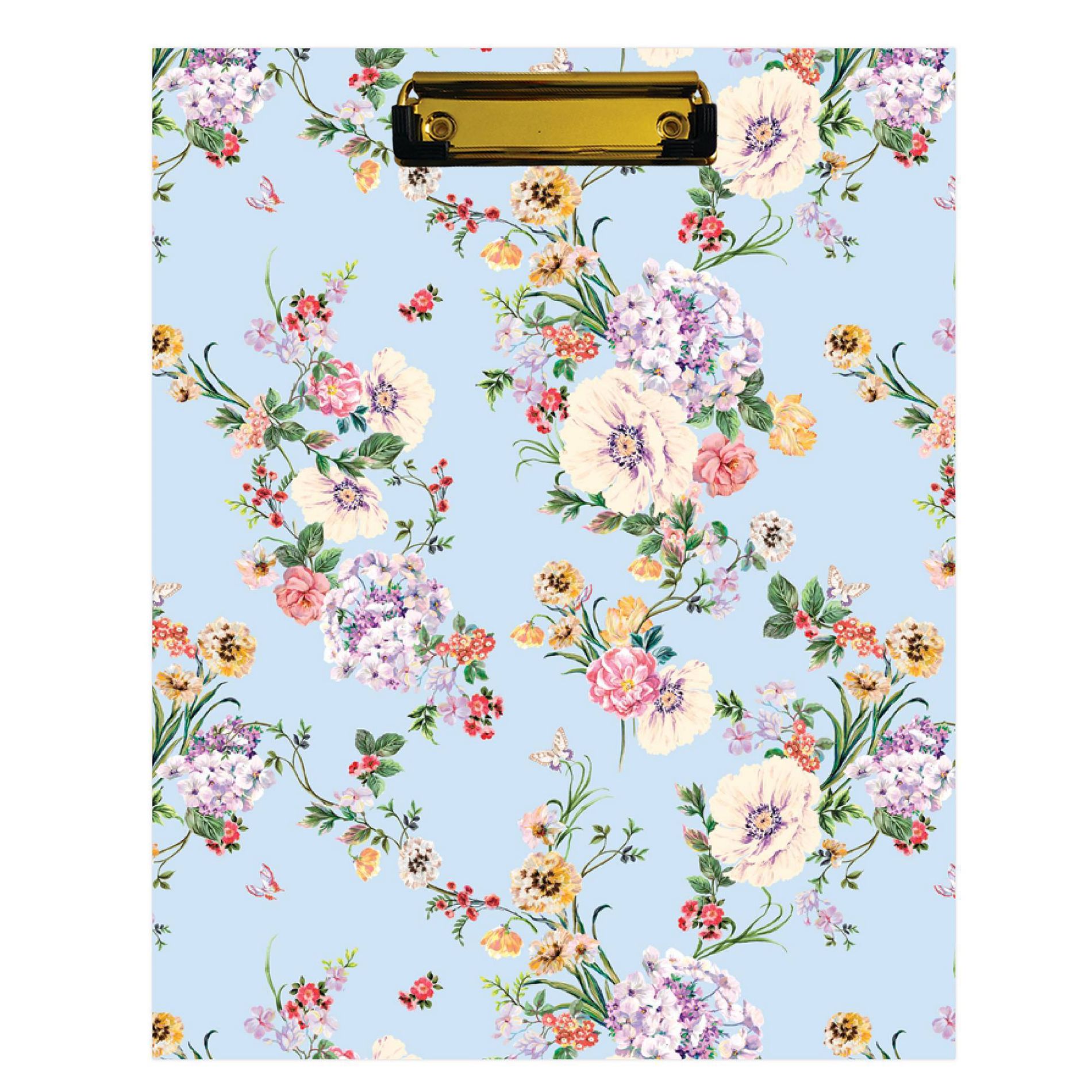 Day Designer Matte Lam Clipfolio Springtime Blue
